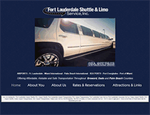 Tablet Screenshot of fortlauderdaleshuttlelimo.com